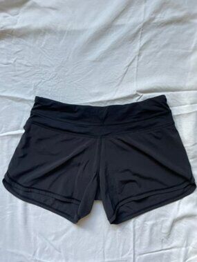 Lululemon Run Times Short (Medium Rise 4" Inseam), Black, Size 4, EUC